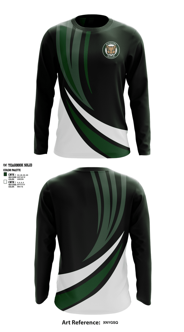 Kingston High School Cross Country 57254622 Long Sleeve Performance Shirt - 1
