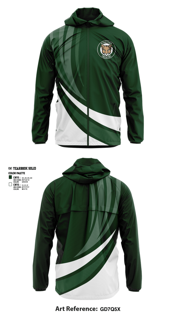 Kingston High School	Cross Country 57254622 Windbreaker - 1