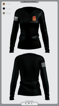 31st Air Defense Artillery Brigade 63211625 Women's Long Sleeve V-neck Shirt - 1