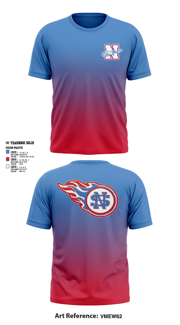 North Stanly High School Football 43364146 Short Sleeve Performance Shirt - 1