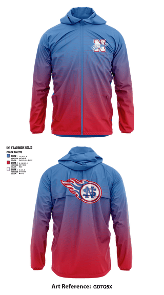 North Stanly High School Football 43364146 Windbreaker - 1