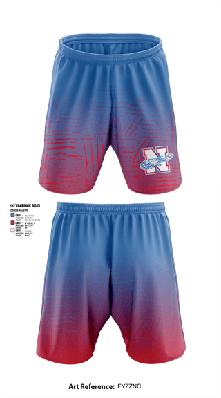 North Stanly High School Football 43364146 Athletic Shorts With Pockets -1