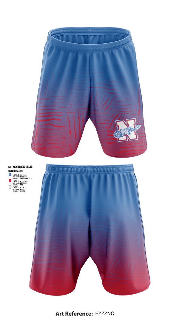 North Stanly High School Football 43364146 Athletic Shorts With Pockets -1