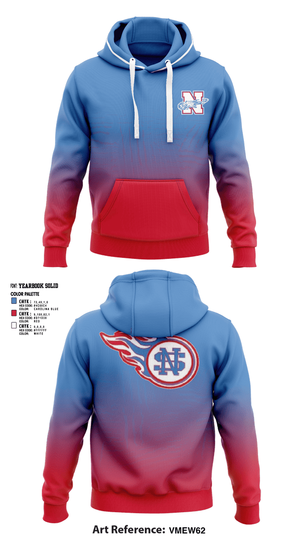 North Stanly High School Football 43364146 Hoodie - 1