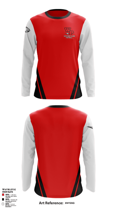 Western Plains High School Football 50585317 Long Sleeve Performance Shirt - 1