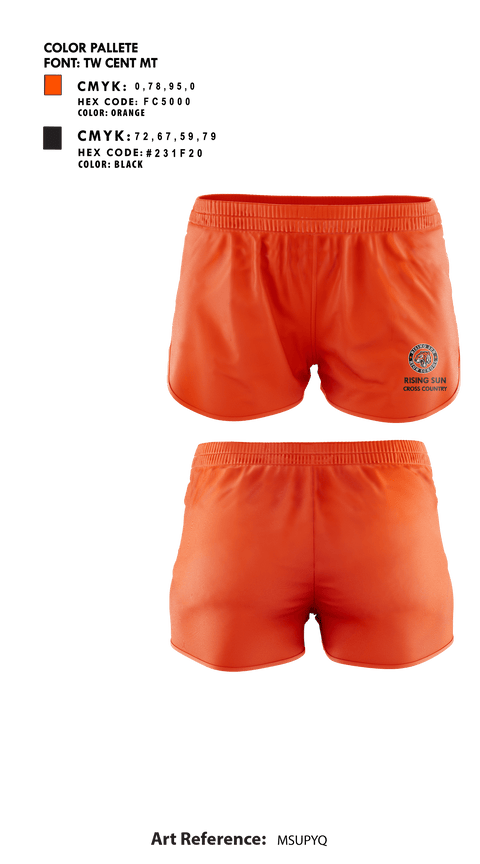 Rising Sun High School Cross Country 36373162 Track Shorts -1
