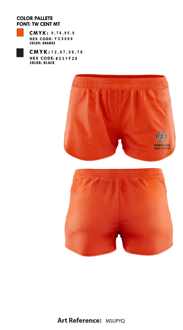 Rising Sun High School Cross Country 36373162 Track Shorts -1