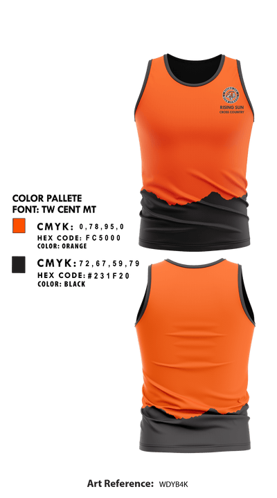 Rising Sun High School Cross Country 36373162 Tank Top - 1