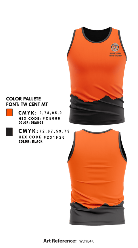 Rising Sun High School Cross Country 36373162 Tank Top - 1