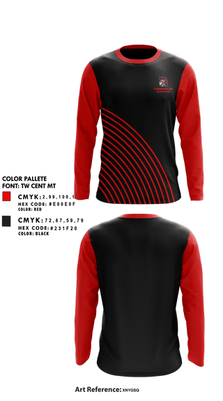 Community R-6 High School Cross Country 69678313 Long Sleeve Performance Shirt - 1