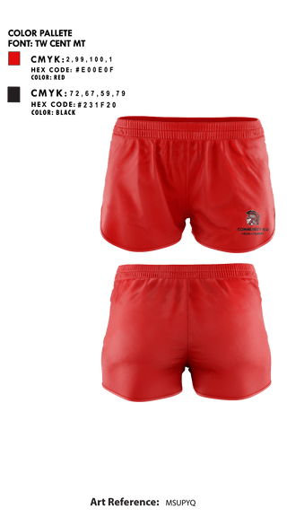 Community R-6 High School Cross Country 69678313 Track Shorts - 1