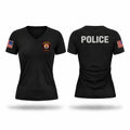 Pleasant Point Police Department Women's Short Sleeve V-neck Shirt - 1