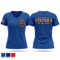 DHVFD Women's Short Sleeve V-neck Shirt - 1