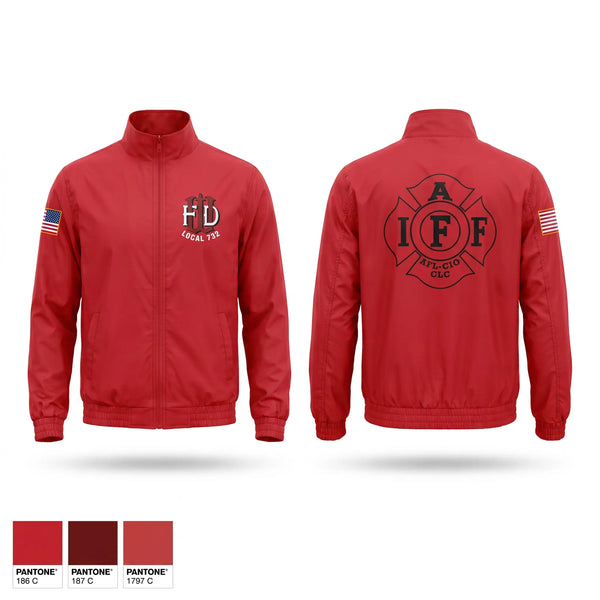 Windbreaker, Woonsocket, Fire Department, Teamtime, Team time, sublimation, custom sports apparel, team uniforms, spirit wear, spiritwear, sports uniforms, custom shirts, team store, custom team store, fundraiser sports, apparel fundraiser