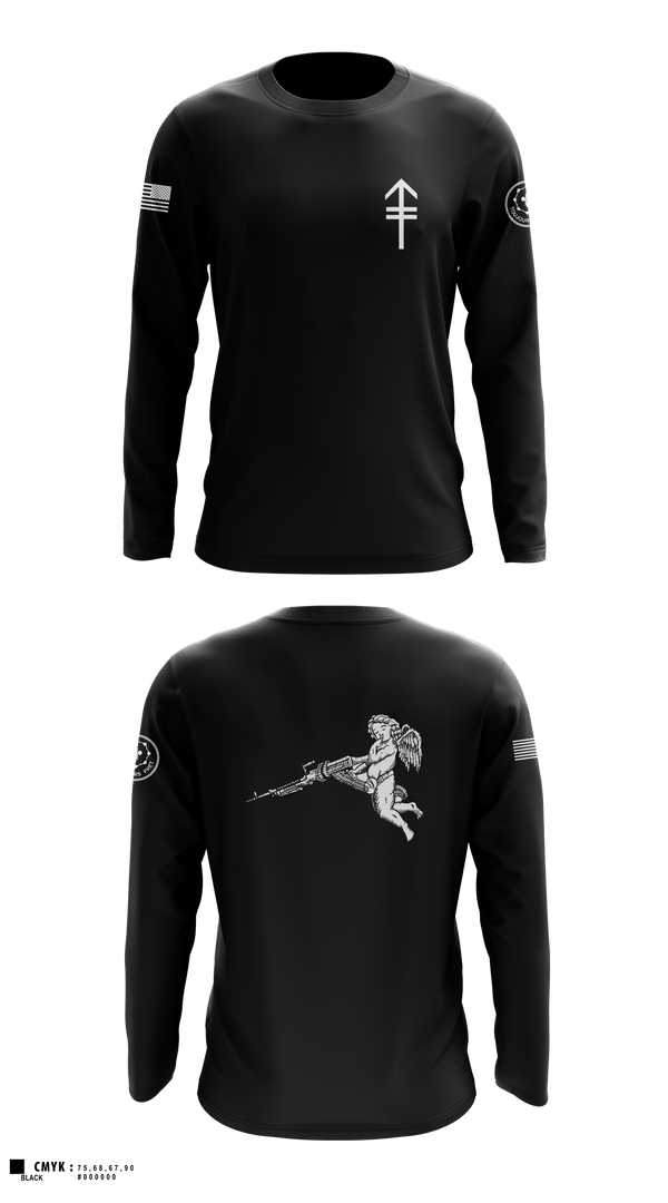 E TRP 3RD PLT WEAPONS SQUAD 26092004 Long Sleeve Performance Shirt - 1