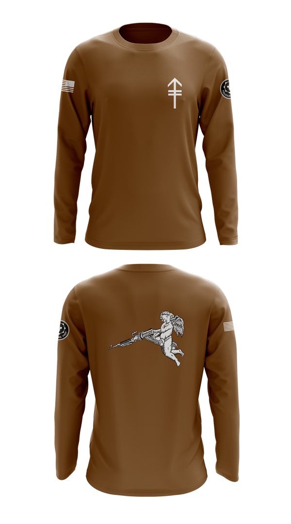 E TRP 3RD PLT WEAPONS SQUAD 26092004 Long Sleeve Performance Shirt - 2