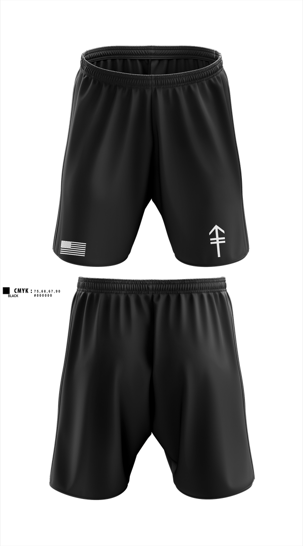 E TRP 3RD PLT WEAPONS SQUAD 26092004 Athletic Shorts With Pockets - 1