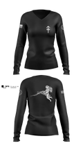 E TRP 3RD PLT WEAPONS SQUAD 26092004 Women's Long Sleeve V-neck Shirt - 1