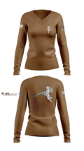 E TRP 3RD PLT WEAPONS SQUAD 26092004 Women's Long Sleeve V-neck Shirt - 2
