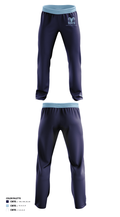 Seabrook Middle School Cross Country 67061489 Sweatpants - 1