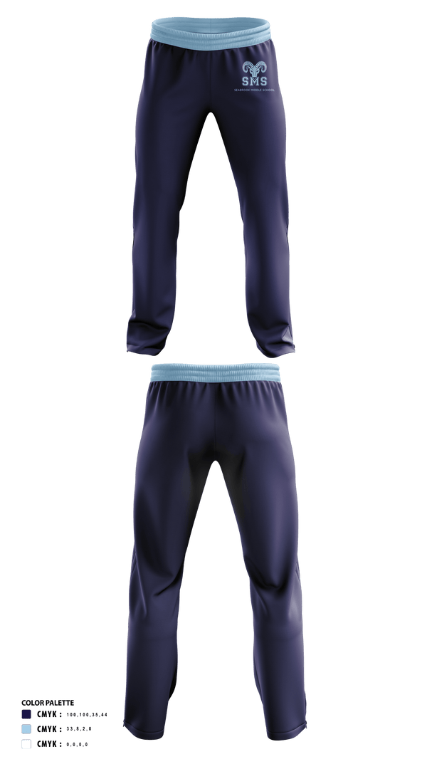 Seabrook Middle School Cross Country 67061489 Sweatpants - 1