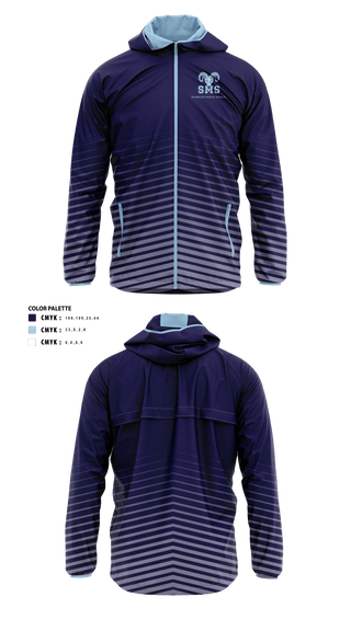 Seabrook Middle School Cross Country 67061489 Windbreaker - 1