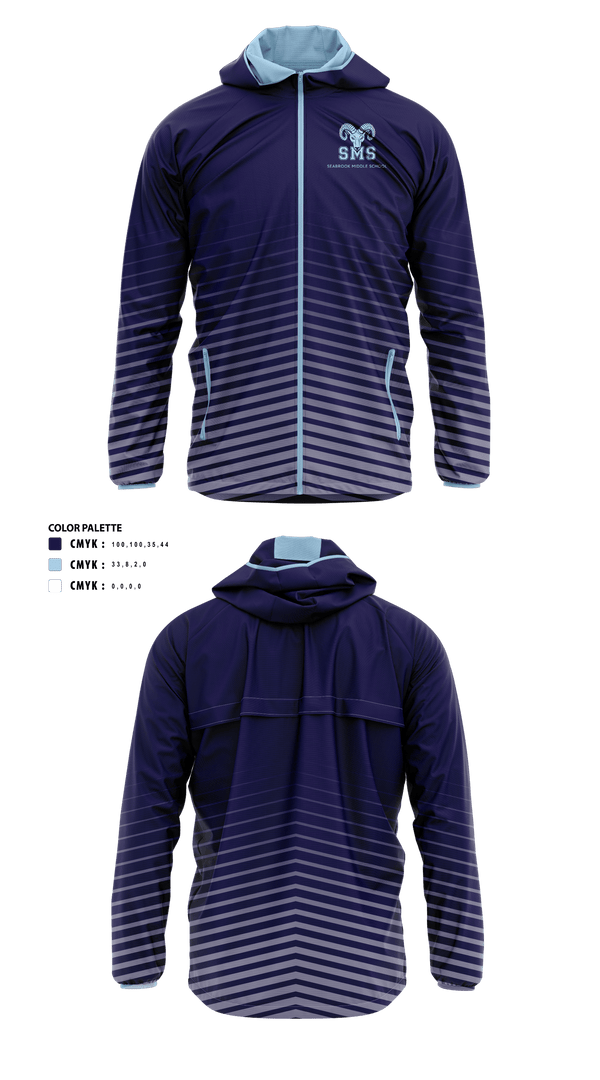 Seabrook Middle School Cross Country 67061489 Windbreaker - 1