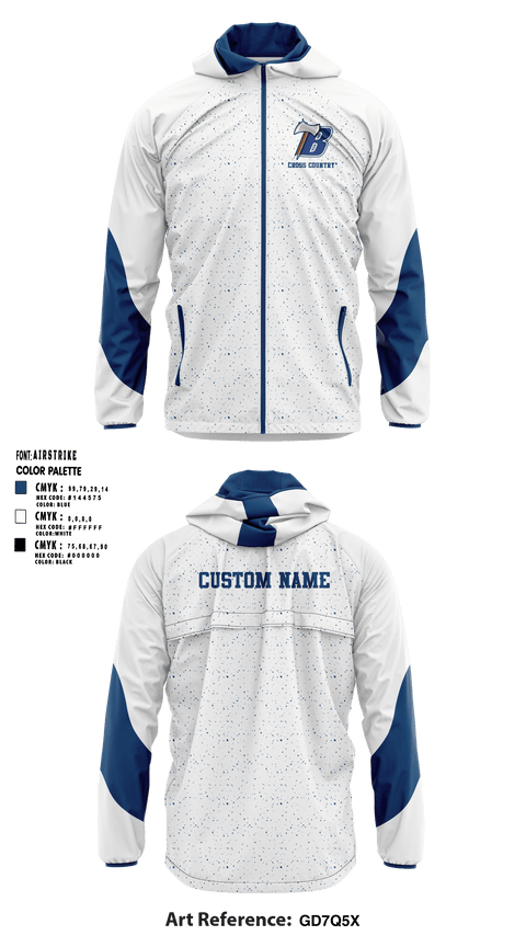 Bemidji High School Cross Country 58215193 Windbreaker - 1