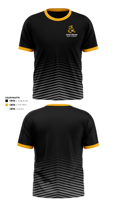 Floyd E Kellam High School Cross Country 93737190 Short Sleeve Performance Shirt - 1
