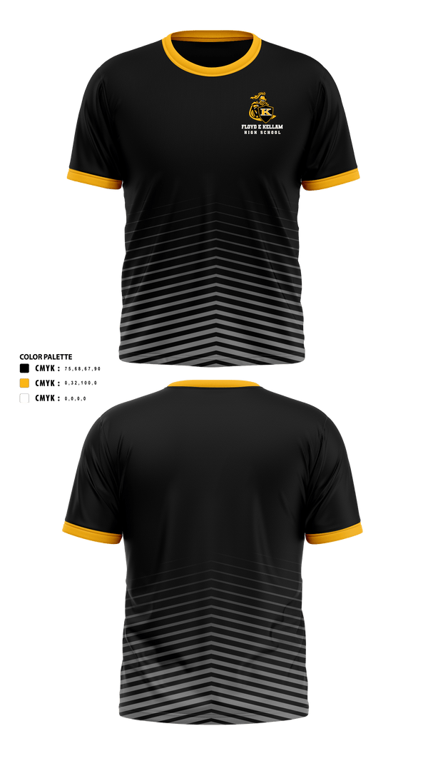 Floyd E Kellam High School Cross Country 93737190 Short Sleeve Performance Shirt - 1