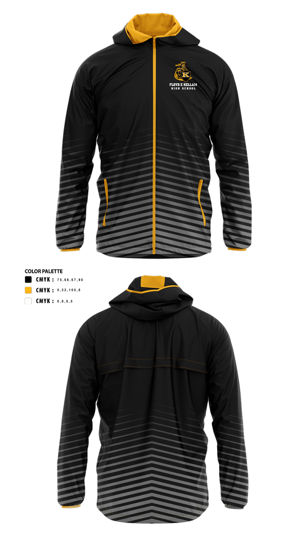 Floyd E Kellam High School Cross Country 93737190 Windbreaker - 1
