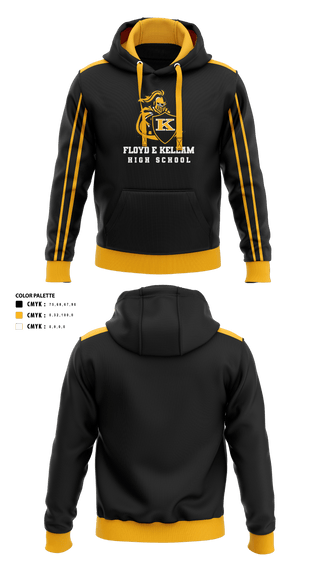 Floyd E Kellam High School Cross Country 93737190 Hoodie - 1