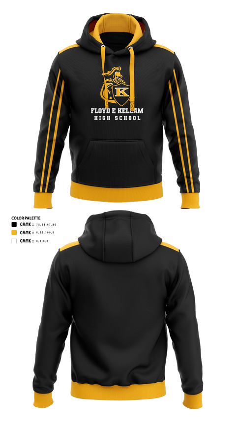 Floyd E Kellam High School Cross Country 93737190 Hoodie - 1