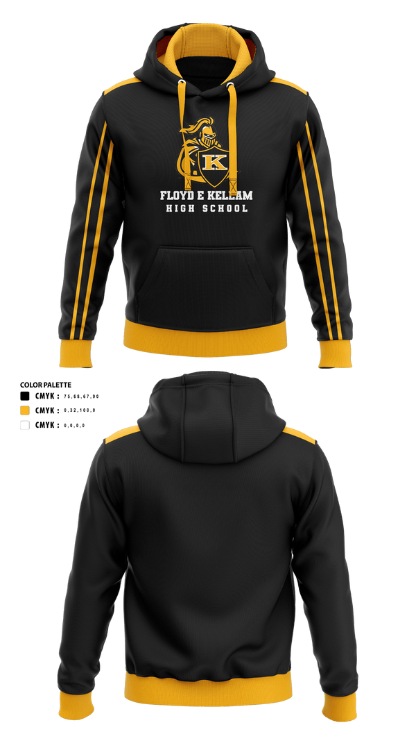 Floyd E Kellam High School Cross Country 93737190 Hoodie - 1