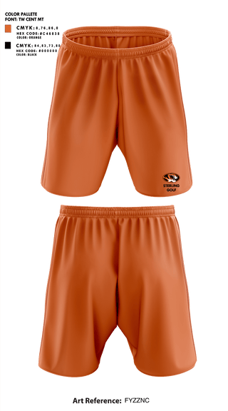 Sterling High School Golf 5232656 Athletic Shorts With Pockets - 1