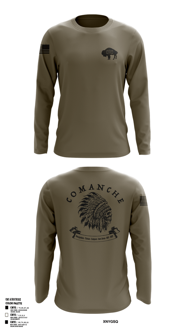 charlie-1-25-buffalo Long Sleeve Performance Shirt - 2