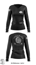 charlie-1-25-buffalo Women's Long Sleeve V-neck Shirt -1