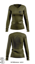 charlie-1-25-buffalo Women's Long Sleeve V-neck Shirt -2