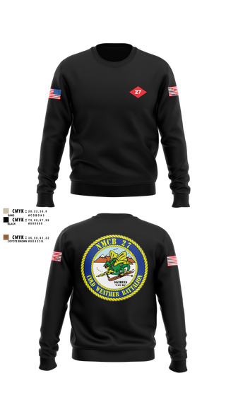 Crew Neck Sweatshirt, NMCB  27, Navy, Teamtime, Team time, sublimation, custom sports apparel, team uniforms, spirit wear, spiritwear, sports uniforms, custom shirts, team store, custom team store, fundraiser sports, apparel fundraiser