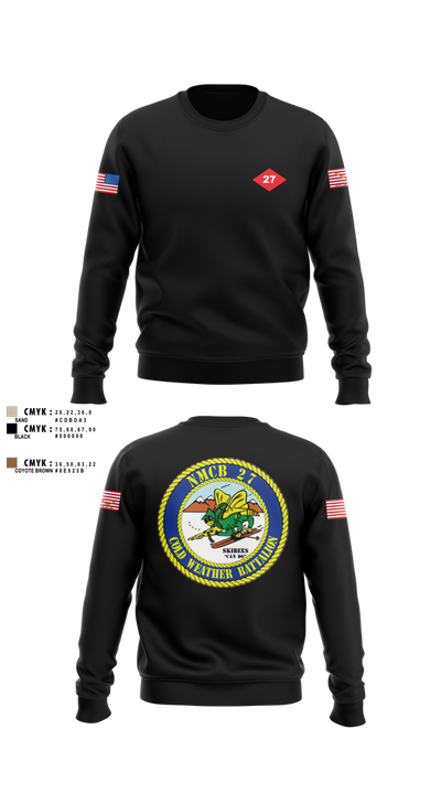 NMCB  27 Crew Neck Sweatshirt - 3