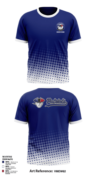 Perth Amboy Magnet School Soccer 11341970 Short Sleeve Performance Shirt - 40