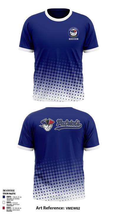 Perth Amboy Magnet School Soccer 11341970 Short Sleeve Performance Shirt - 40