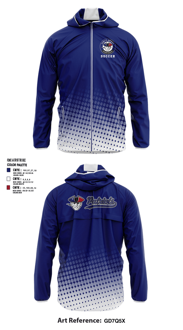 Perth Amboy Magnet School Soccer 11341970 Windbreaker - 40