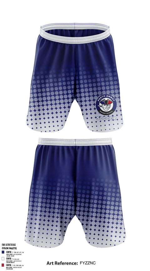 Perth Amboy Magnet School Soccer 11341970 Athletic Shorts With Pockets - 40