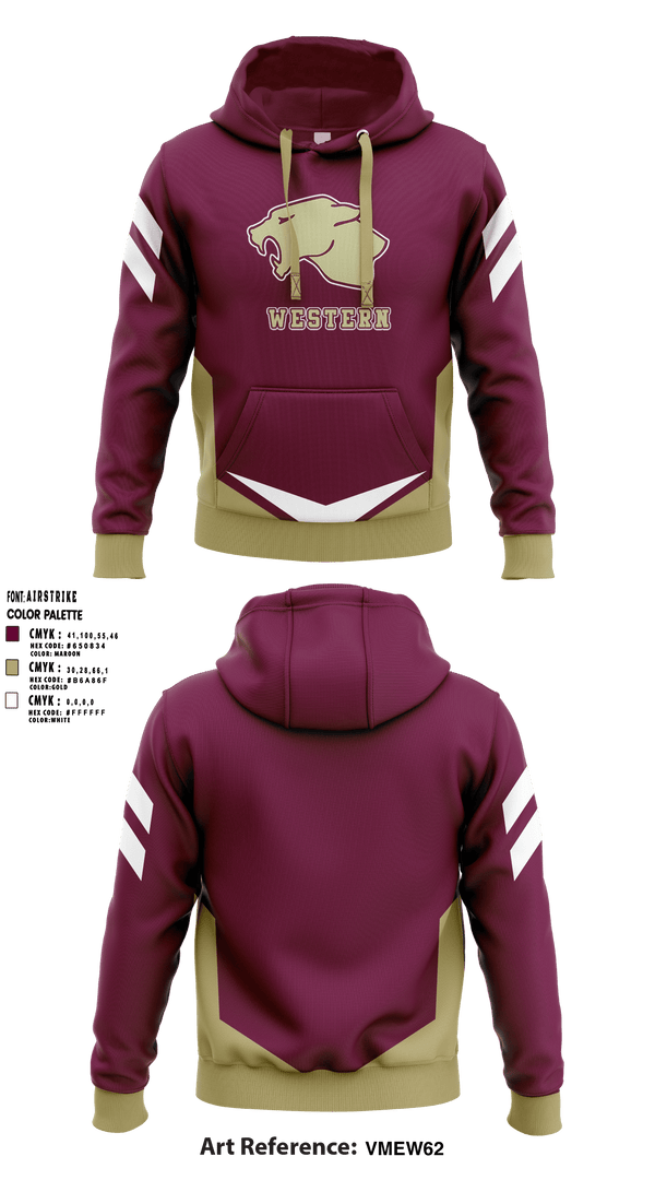 Western High School Golf 40736363 Hoodie - 1
