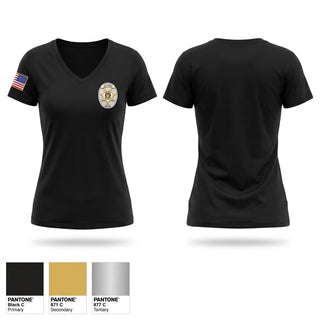 Womens Short Sleeve Vneck Shirt, Crime Suppression Unit, Police, Teamtime, Team time, sublimation, custom sports apparel, team uniforms, spirit wear, spiritwear, sports uniforms, custom shirts, team store, custom team store, fundraiser sports, apparel fundraiser