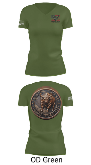 Womens Short Sleeve Vneck Shirt, Baybrook Army Recruiting Company, , Teamtime, Team time, sublimation, custom sports apparel, team uniforms, spirit wear, spiritwear, sports uniforms, custom shirts, team store, custom team store, fundraiser sports, apparel fundraiser