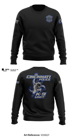 Crew Neck Sweatshirt, Cincinnati PD Marine Patrol, Police, Teamtime, Team time, sublimation, custom sports apparel, team uniforms, spirit wear, spiritwear, sports uniforms, custom shirts, team store, custom team store, fundraiser sports, apparel fundraiser