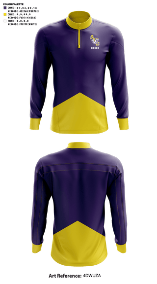 Benedict College Cheer 88121362 Quarter Zip Jacket - 42