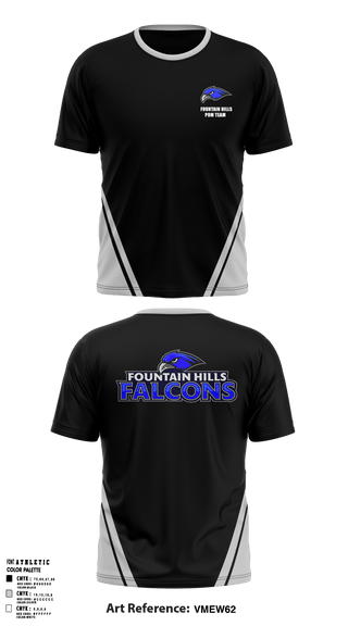 Fountain Hills Pom Team 54391807 Short Sleeve Performance Shirt - 1